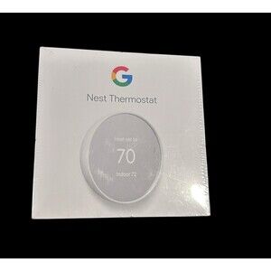 Google Nest Smart Programmable Wi-Fi Thermostat Snow G4CVZ NEW SEALED